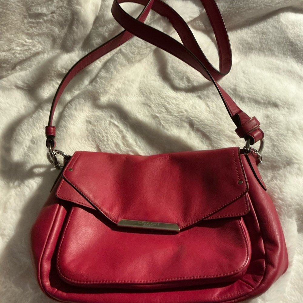 Coach Vibrant Red Crossbody Bag